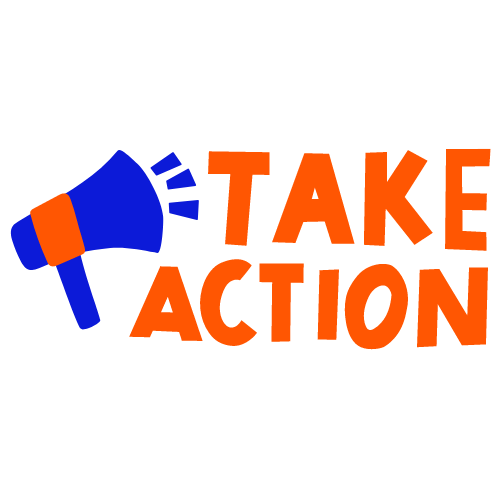 Take action with megaphone