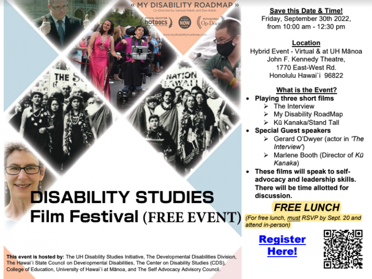 Disability Studies Film Festival September 30, 2022